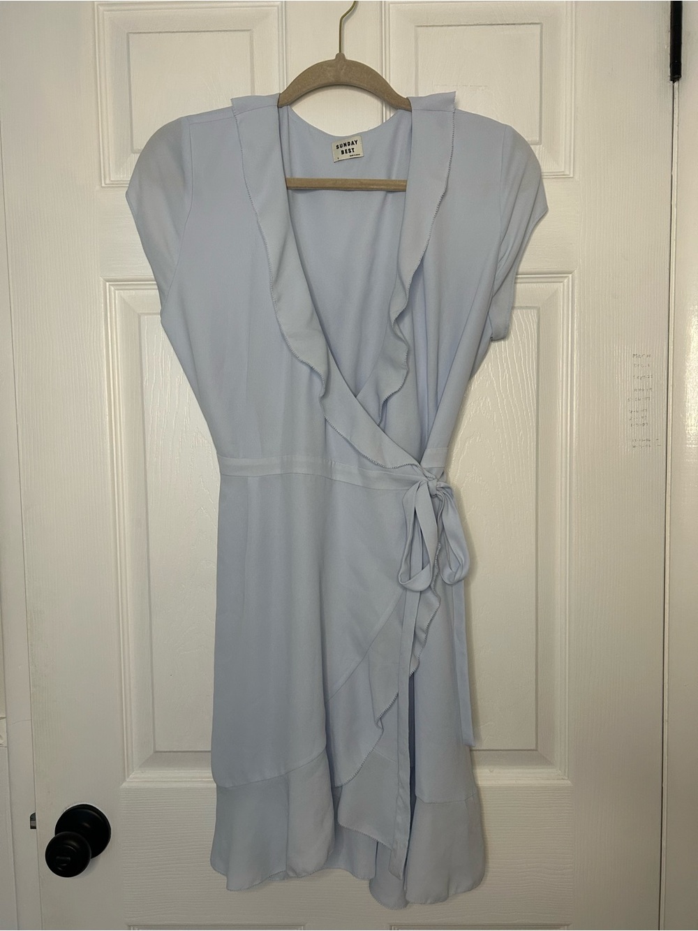 Sunday Best Ruffle Wrap Dress - Picture 3 of 12